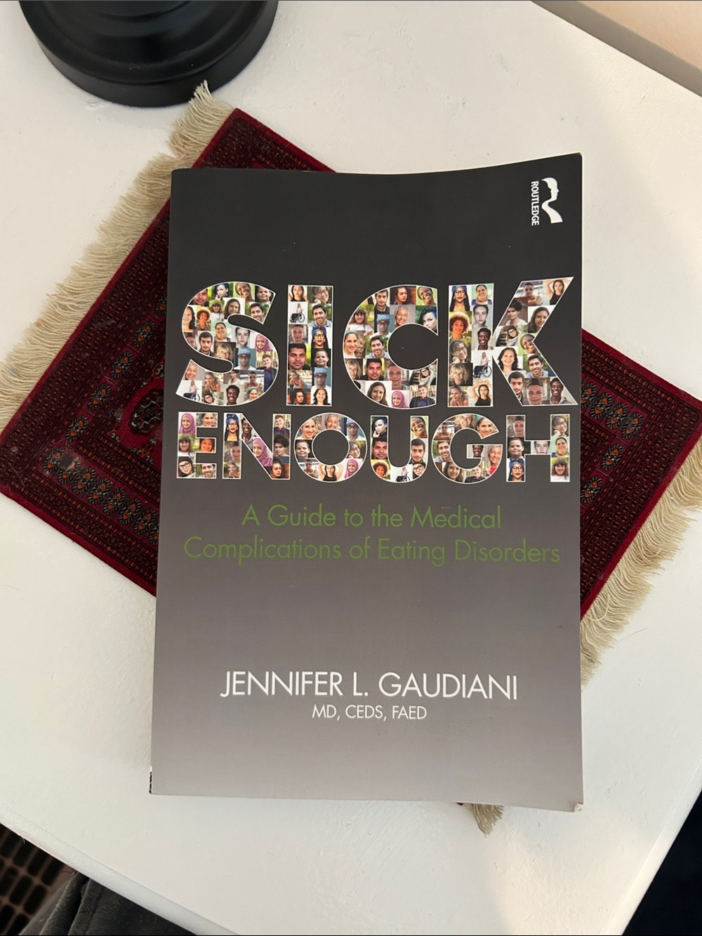 Sick Enough by Jennifer L. Gaudiani - Black/Grey Cover
